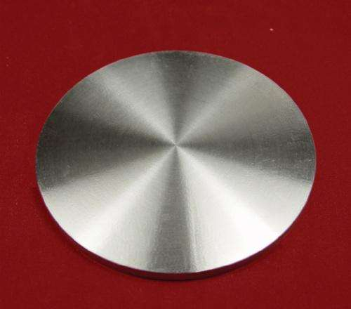 Liga de Alumínio de Zinco (ZnAl (98:2% em peso)) - Alvo de Sputtering
